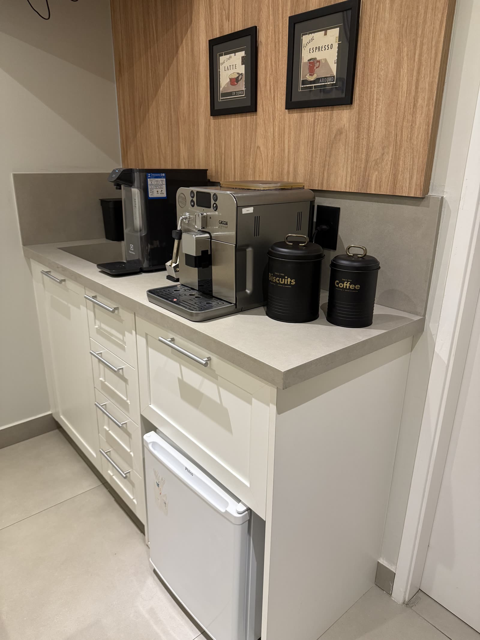 Espaço de café para os pacientes