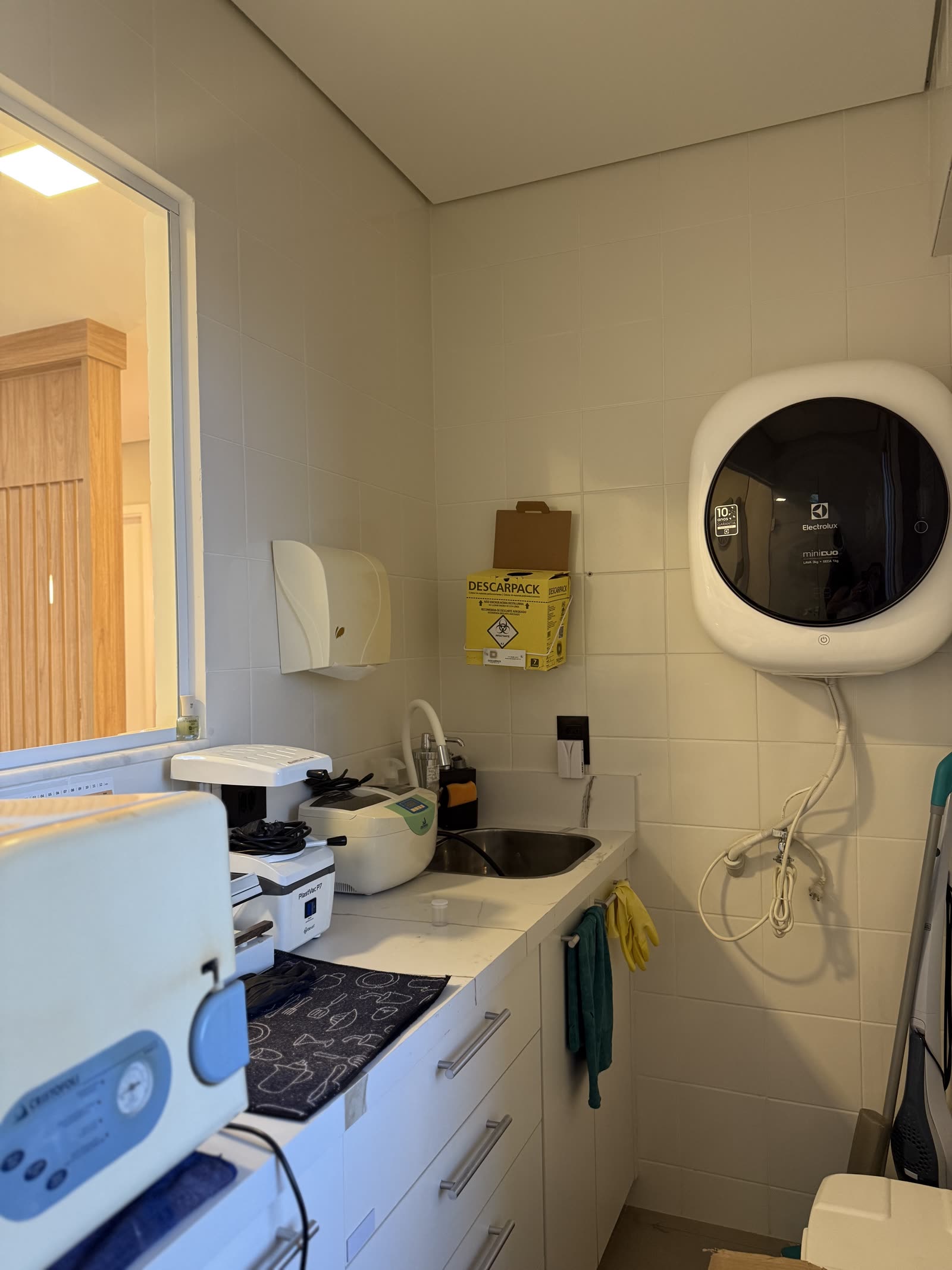 Sala de esterilização e biossegurança
